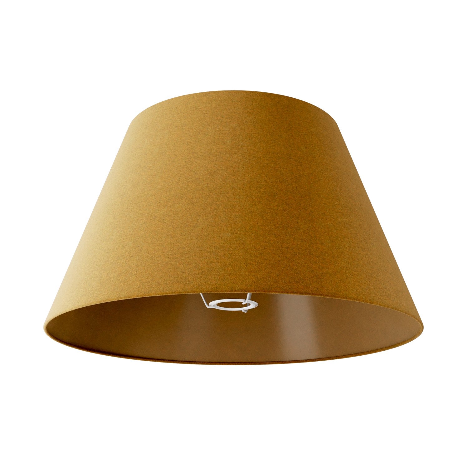 Paralume Impero L per lampada da tavolo o applique con attacco E27 - Made in Italy - Lana Senape