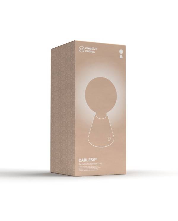 Tragbare, wiederaufladbare LED Leuchte Cabless01 mit Globe Glühbirne G125