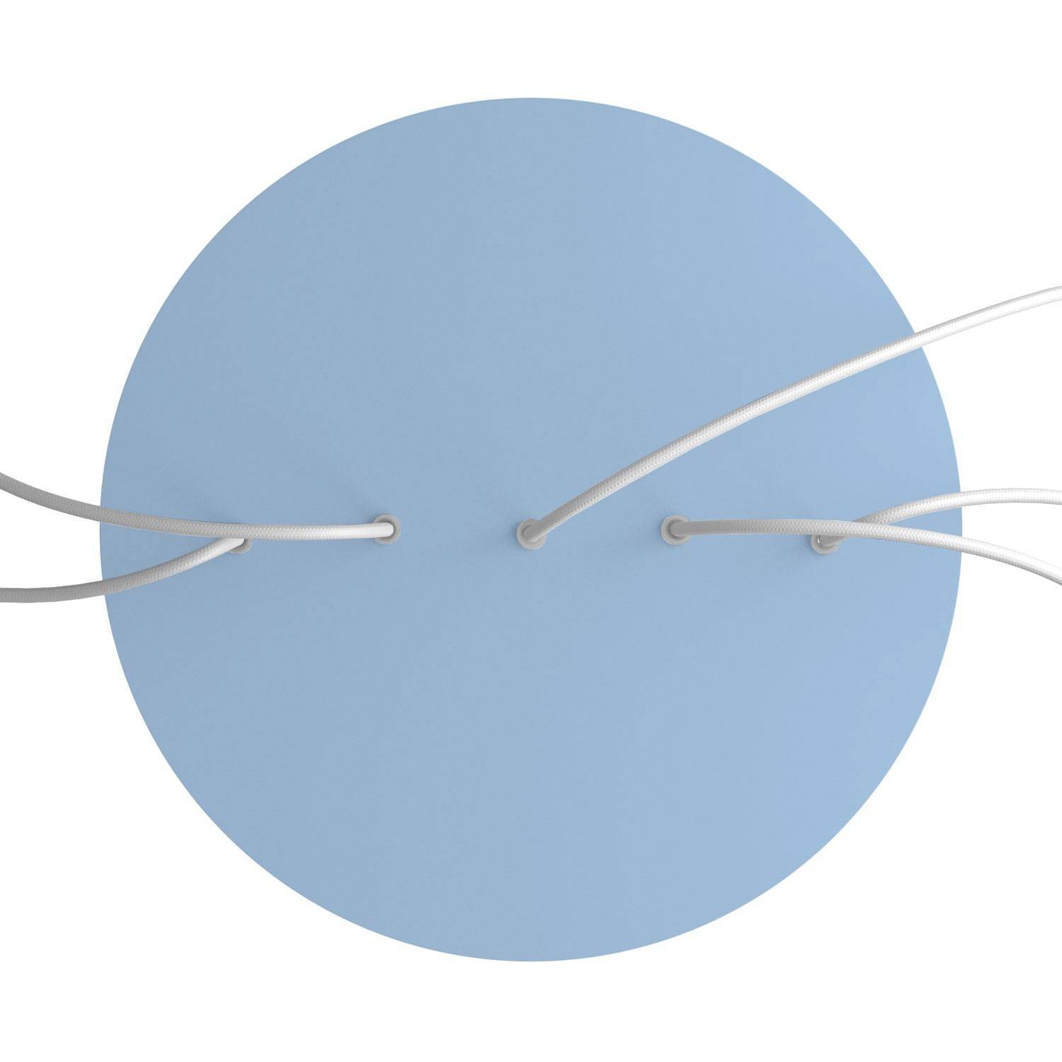 Rundes XXL 5 Inline-Löcher und 4 Seitenlöchern Lampenbaldachin Kit, Rose-One-Abdeckung, 400 mm Durchmesser