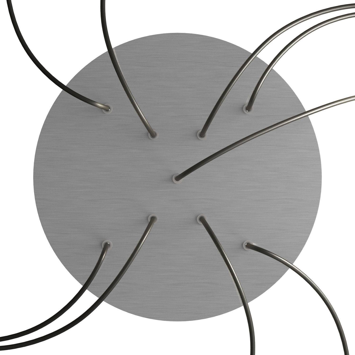 Rundes XXL 9 X-geformten Löchern und 4 Seitenlöchern Lampenbaldachin Kit, Rose-One-Abdeckung, 400 mm Durchmesser