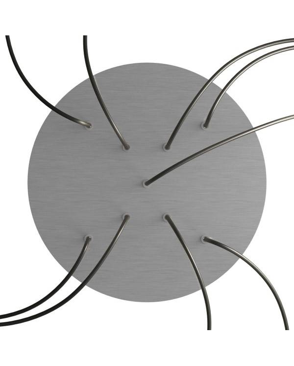 Rundes XXL 9 X-geformten Löchern und 4 Seitenlöchern Lampenbaldachin Kit, Rose-One-Abdeckung, 400 mm Durchmesser