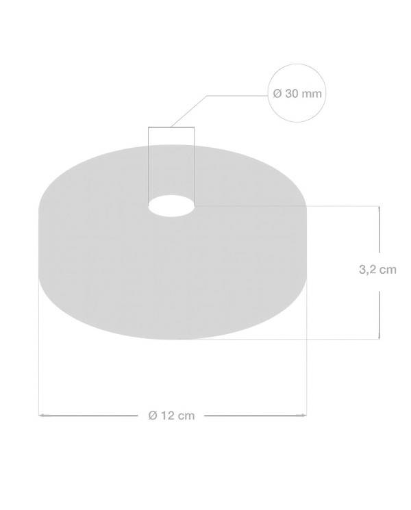 Lampenbaldachin Kit aus Holz für 3XL-Seilkabel