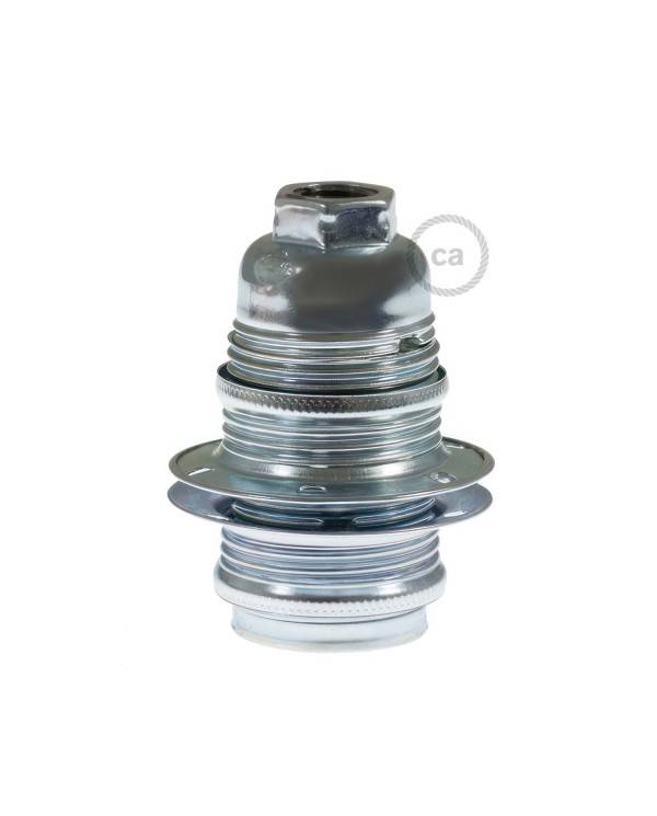 E14-Lampenfassungs-Kit aus Metall mit Doppelklemmring für Lampenschirme
