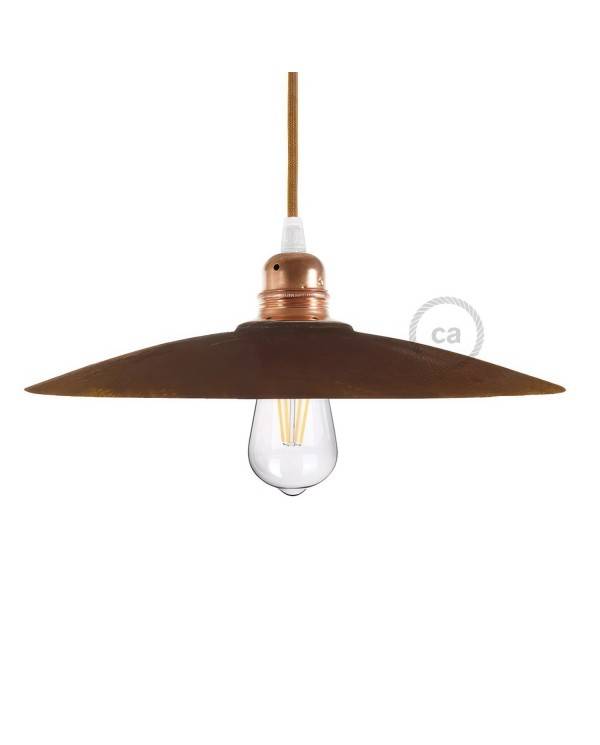 Tellerförmiger Lampenschirm aus Keramik zum Aufhängen - Made in Italy