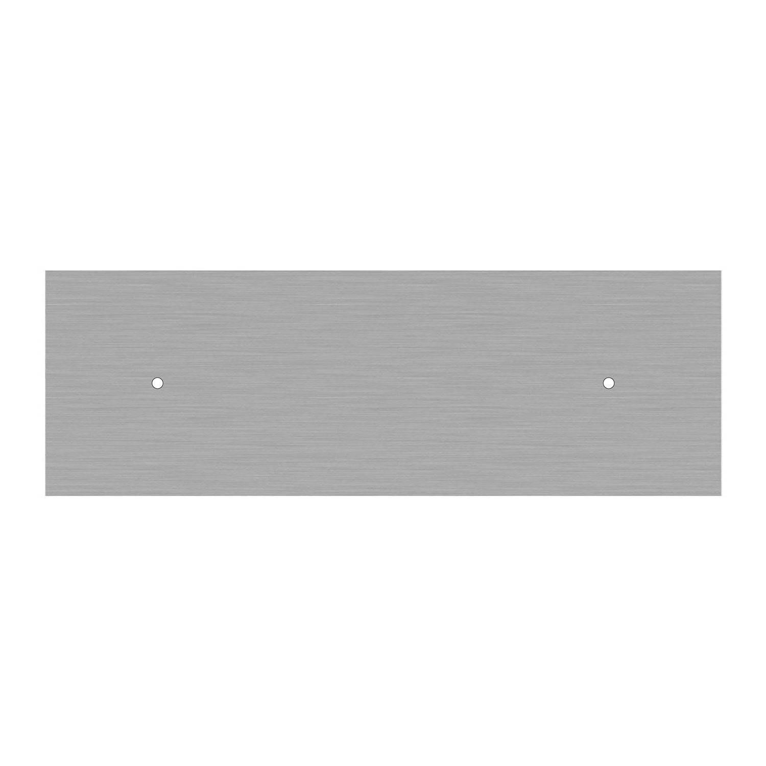 Rechteckiges XXL 2-Loch und 6 Seitenlöchern Lampenbaldachin Kit, Rose-One-Abdeckung, Abmessungen 675 x 225 mm