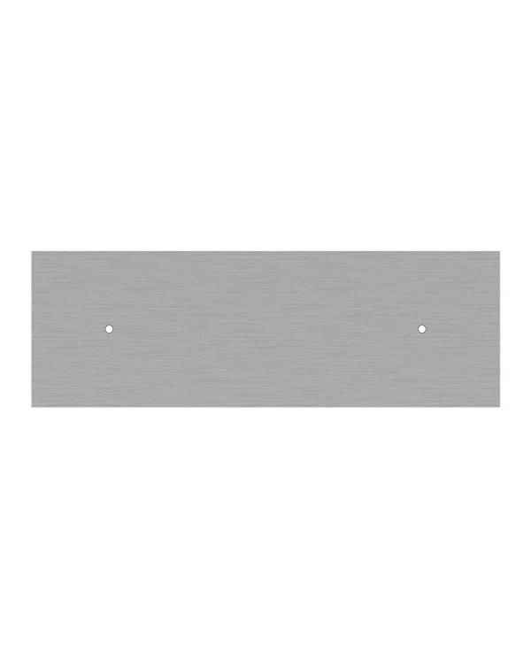 Rechteckiges XXL 2-Loch und 6 Seitenlöchern Lampenbaldachin Kit, Rose-One-Abdeckung, Abmessungen 675 x 225 mm