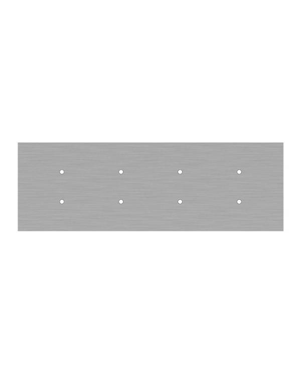 Rechteckiges XXL 8-Loch und 6 Seitenlöchern Lampenbaldachin Kit, Rose-One-Abdeckung, Abmessungen 675 x 225 mm