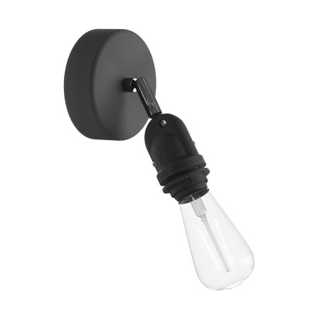 Fermaluce für Lampenschirme EIVA  mit Schwenkgelenk, Lampenbaldachin und wasserdichter IP65-Lampenfassung - Schwarz
