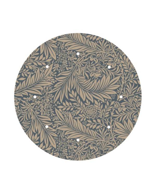 Rundes XXL 8-Loch und 4 Seitenlöchern Lampenbaldachin Kit, Rose-One-Abdeckung, 400 mm Durchmesser- PROMO
