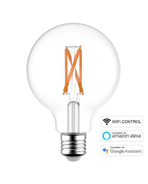 Snake EIVA Wi-Fi, tragbare Außenleuchte, 5 m Textilkabel, IP65 Lampenfassung und Smart Glühlampe