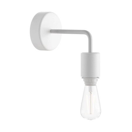 Fermaluce für Lampenschirme EIVA ELEGANT mit L-förmiger Verlängerung, Lampenbaldachin und wasserdichter IP65- Lampenfassung - Weiß
