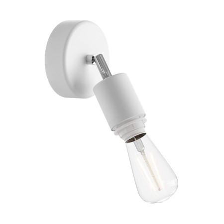 Fermaluce für Lampenschirme EIVA ELEGANT mit Schwenkgelenk, Lampenbaldachin und wasserdichter IP65-Lampenfassung - Weiß