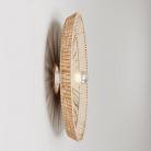 Wand- und Deckenleuchte mit Lampenschirm aus Raffia Tahiti