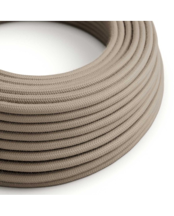 Textilkabel, taubengrau, aus Baumwolle - Das Original von Creative-Cables - RC43 rund 2x0,75mm / 3x0,75mm
