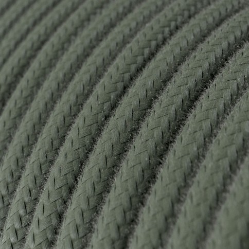 Textilkabel, salbeigrün, aus Baumwolle - Das Original von Creative-Cables - RC63 rund 2x0.75mm / 3x0.75mm