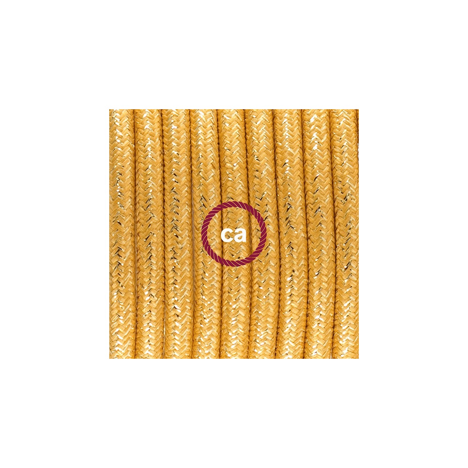 Stehleuchte Anschlussleitung RL05 Gold Geglittert Seideneffekt 3 m. Wählen Sie aus drei Farben bei Schalter und Stecke.