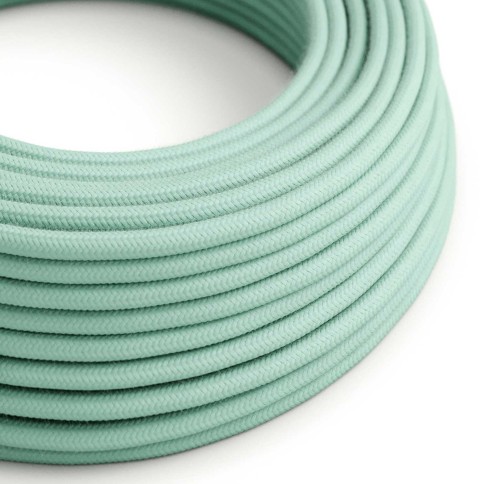 Textilkabel, mintgrün, aus Baumwolle - Das Original von Creative-Cables - RC34 rund 2x0.75mm / 3x0.75mm