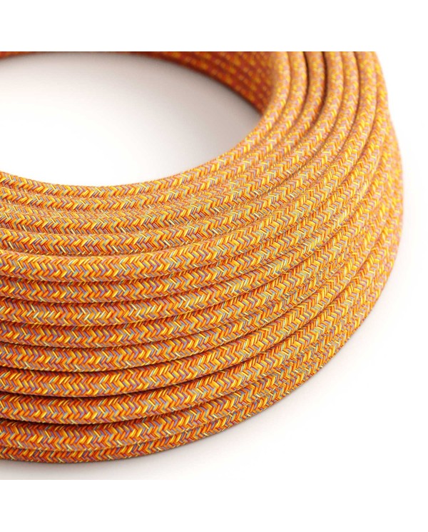Textilkabel, Indian Summer, aus Baumwolle - Das Original von Creative-Cables - RX07 rund 2x0,75mm / 3x0,75mm