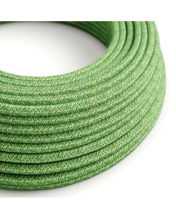 Textilkabel, pistaziengrün, aus Baumwolle - Das Original von Creative-Cables - RX08 rund 2x0,75mm / 3x0,75mm