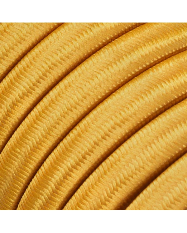Elektrokabel überzogen mit Goldfarbigem CM05 Textil für Lichterketten
