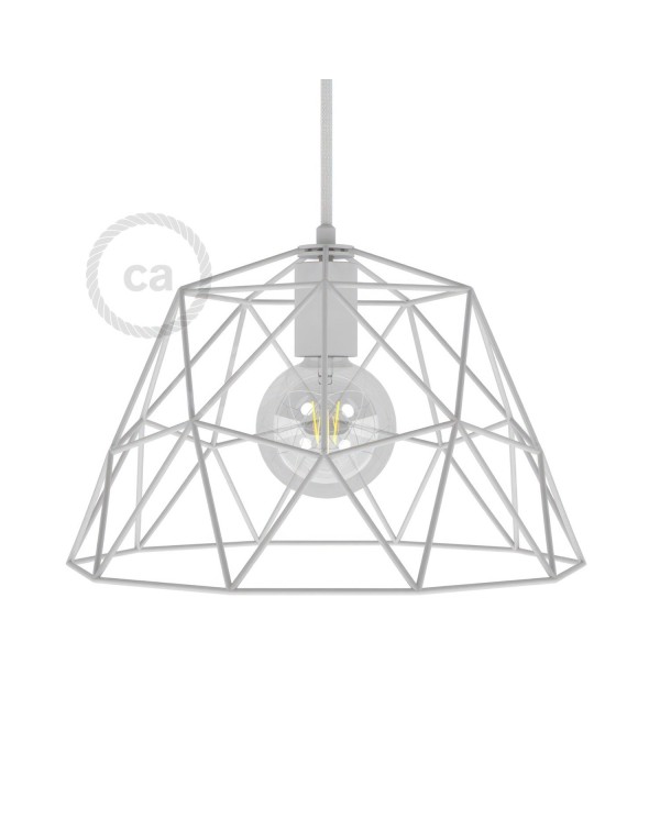 Lampenschirmkäfig Dome XL aus Metall mit E27-Fassung