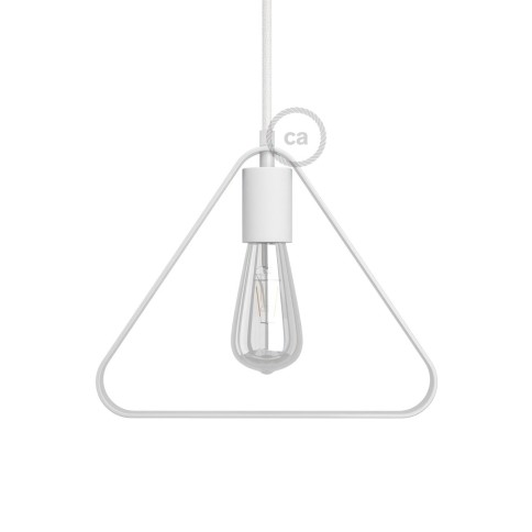 Triangelförmiger Lampenschirm Duedi Apex aus Metall mit E27-Fassung inkl. Zubehör