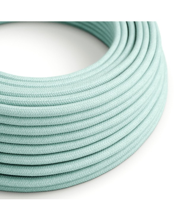 Textilkabel, seladon-grün, aus Baumwolle - Das Original von Creative-Cables - RC18 rund 2x0.75mm / 3x0.75mm