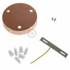 Zylindrischer 3-Loch-Lampenbaldachin Kit aus Metall