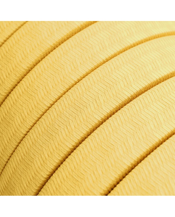 Elektrokabel für Lichterketten, überzogen mit Gelb CM10 Textilgewebe