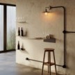 Outdoor-Elektrokabel mit Ummantelung aus natürlichem, grauen Leinen SN02, rund, UV-beständig - kompatibel mit Eiva Outdoor IP65