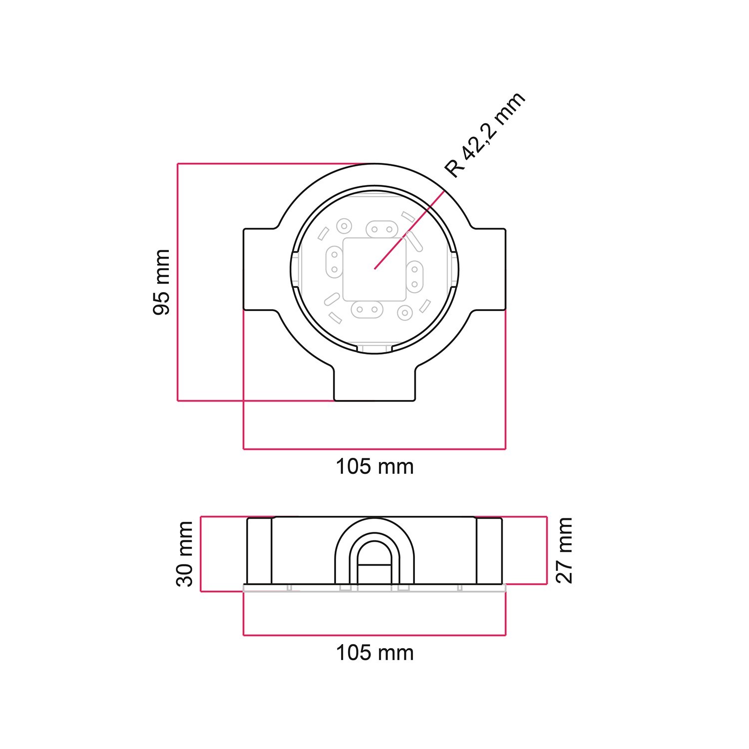 Outdoor-Elektrokabel mit Ummantelung aus natürlichem, grauen Leinen SN02, rund, UV-beständig - kompatibel mit Eiva Outdoor IP65