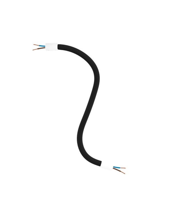 Kit Creative Flex flexibles gewebeummanteltes Kabelrohr, RM04 schwarz mit Metallenden