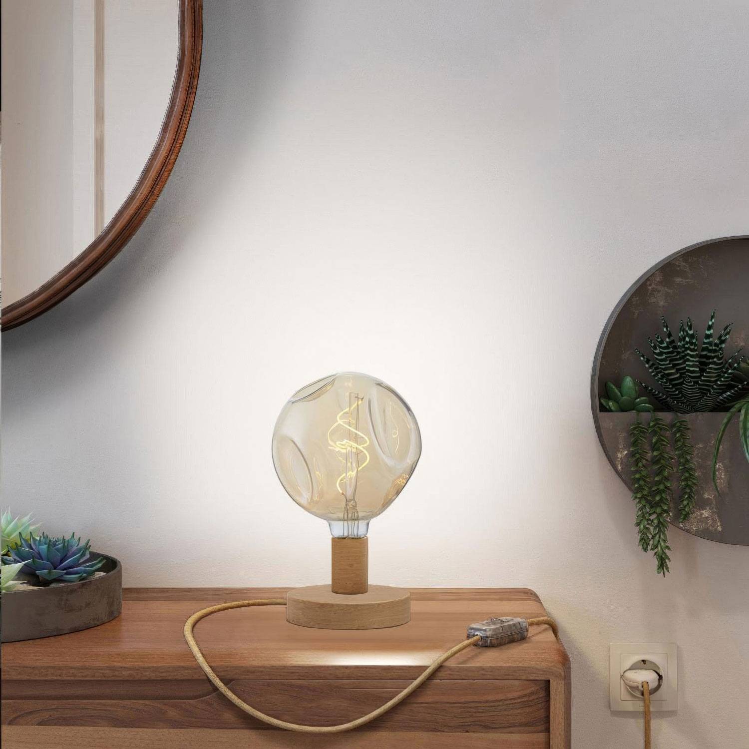 Deckenleuchte Cage Globe mit 4 Aufhängungen