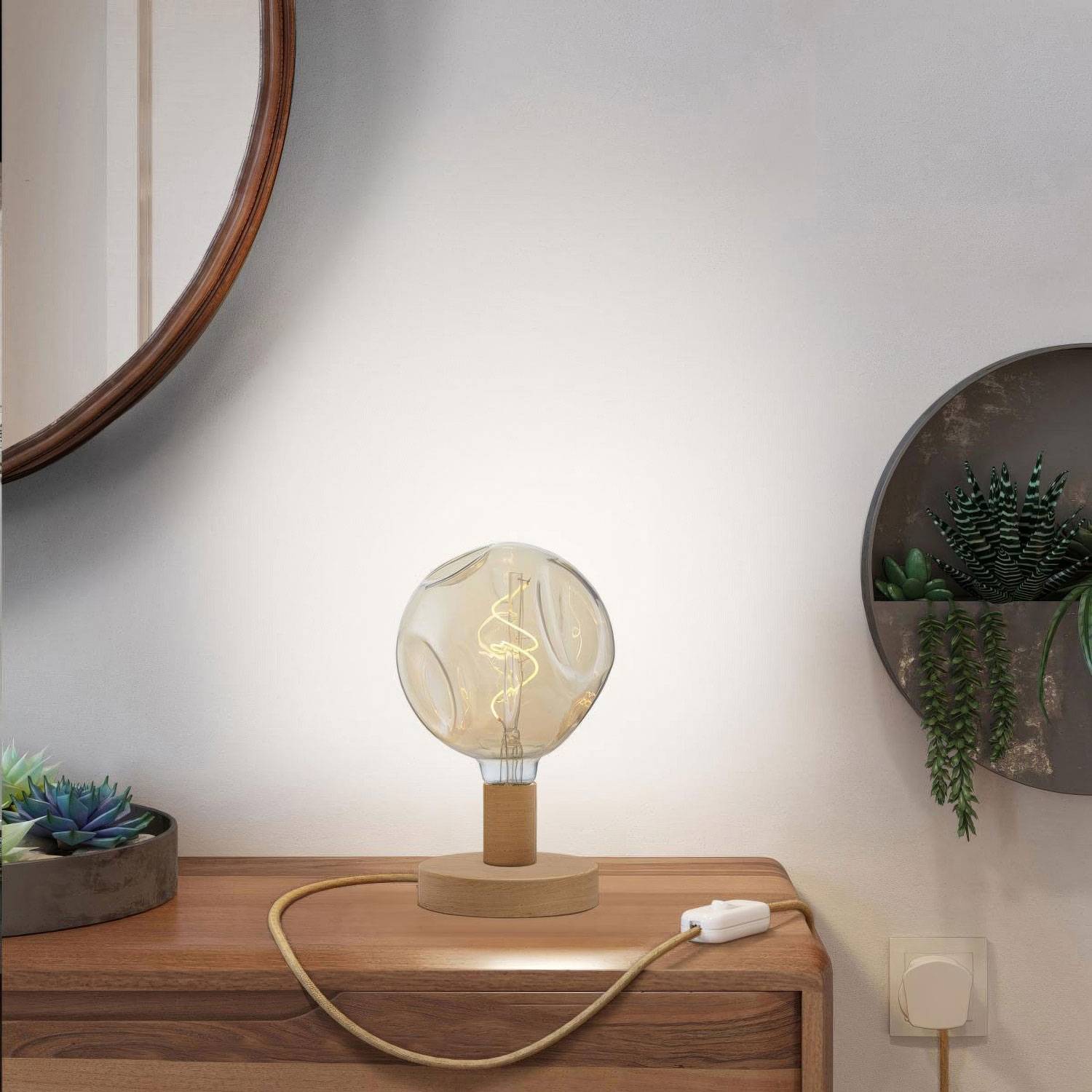 Deckenleuchte Cage Globe mit 4 Aufhängungen