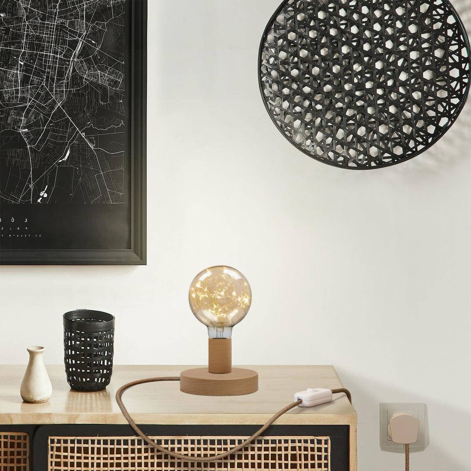 Deckenleuchte Cage Edison ST64 mit 6 Aufhängungen