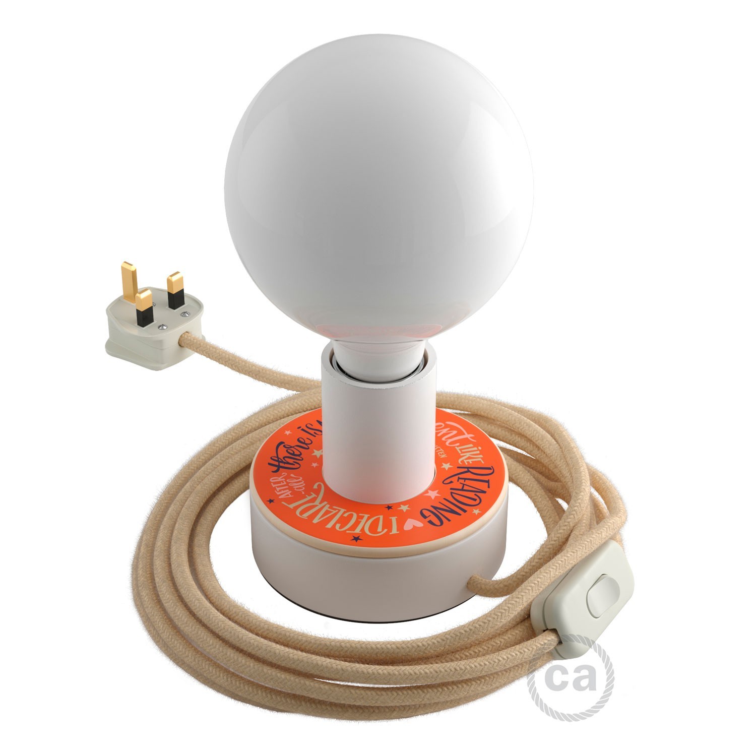Kit Creative Flex flexibles gewebeummanteltes Kabelrohr, RM76 zartblau mit Metallenden