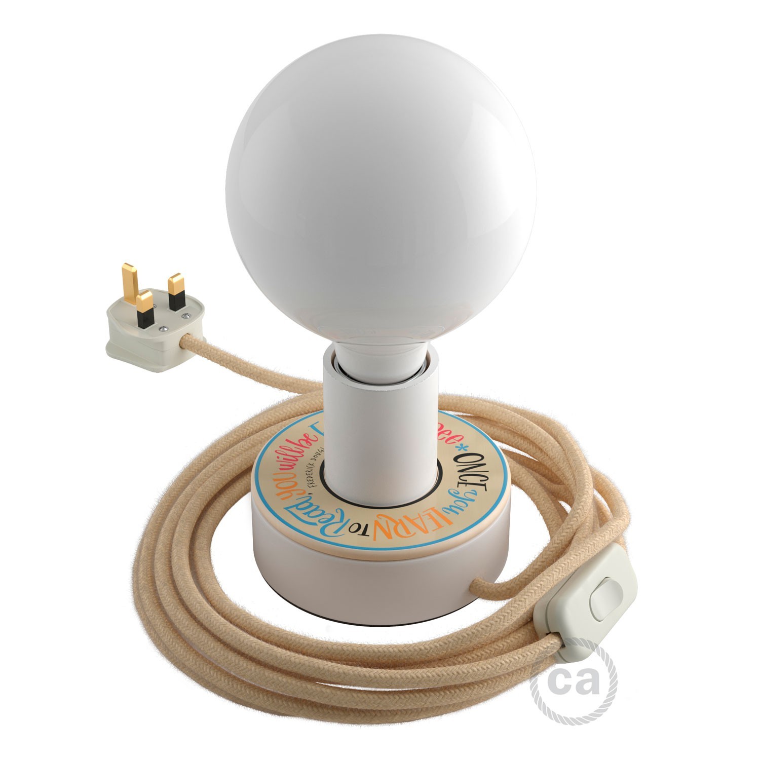Kit Creative Flex flexibles gewebeummanteltes Kabelrohr, RM76 zartblau mit Metallenden