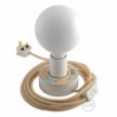 Kit Creative Flex flexibles gewebeummanteltes Kabelrohr, RM76 zartblau mit Metallenden