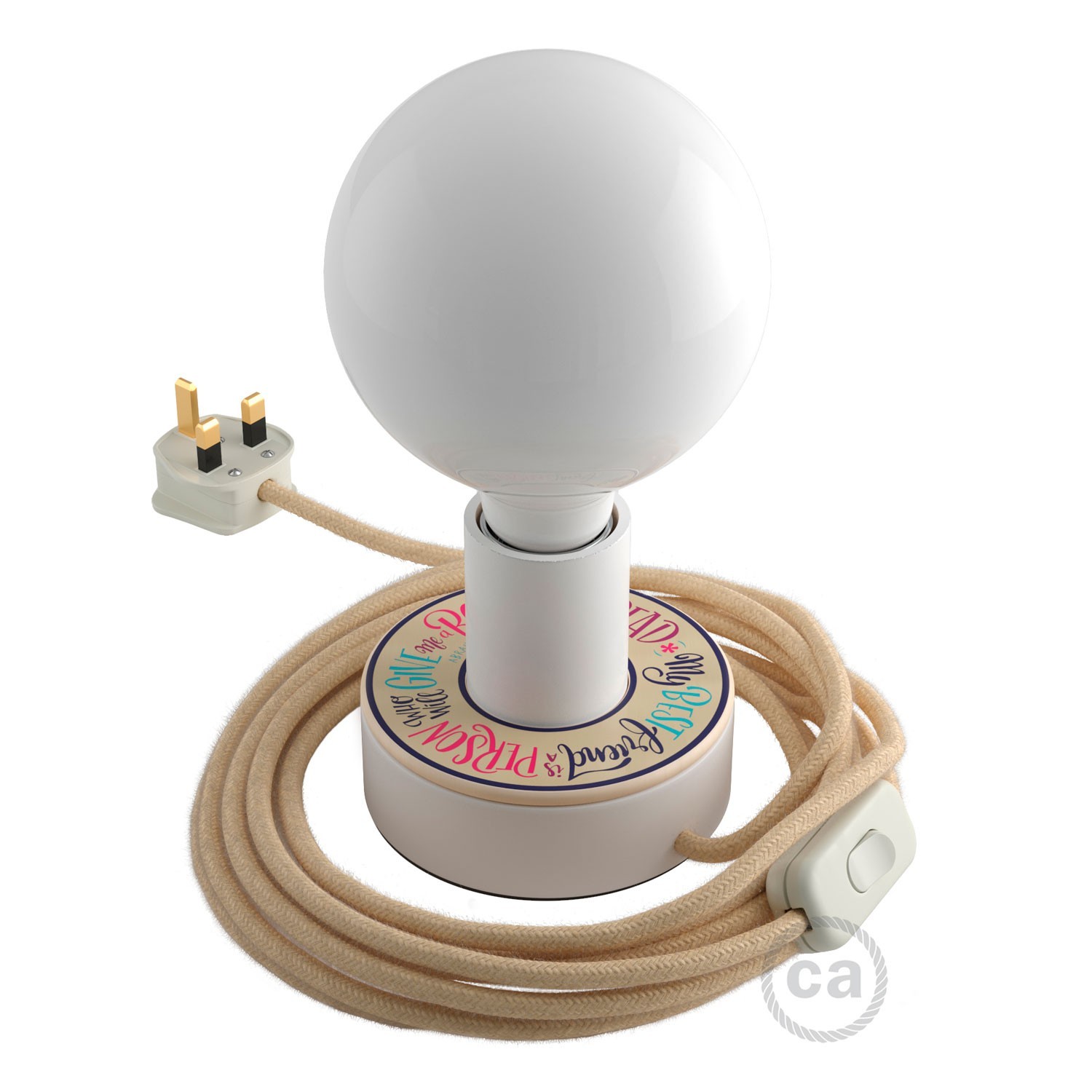 Kit Creative Flex flexibles gewebeummanteltes Kabelrohr, RM76 zartblau mit Metallenden