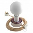 Kit Creative Flex flexibles gewebeummanteltes Kabelrohr, RM76 zartblau mit Metallenden
