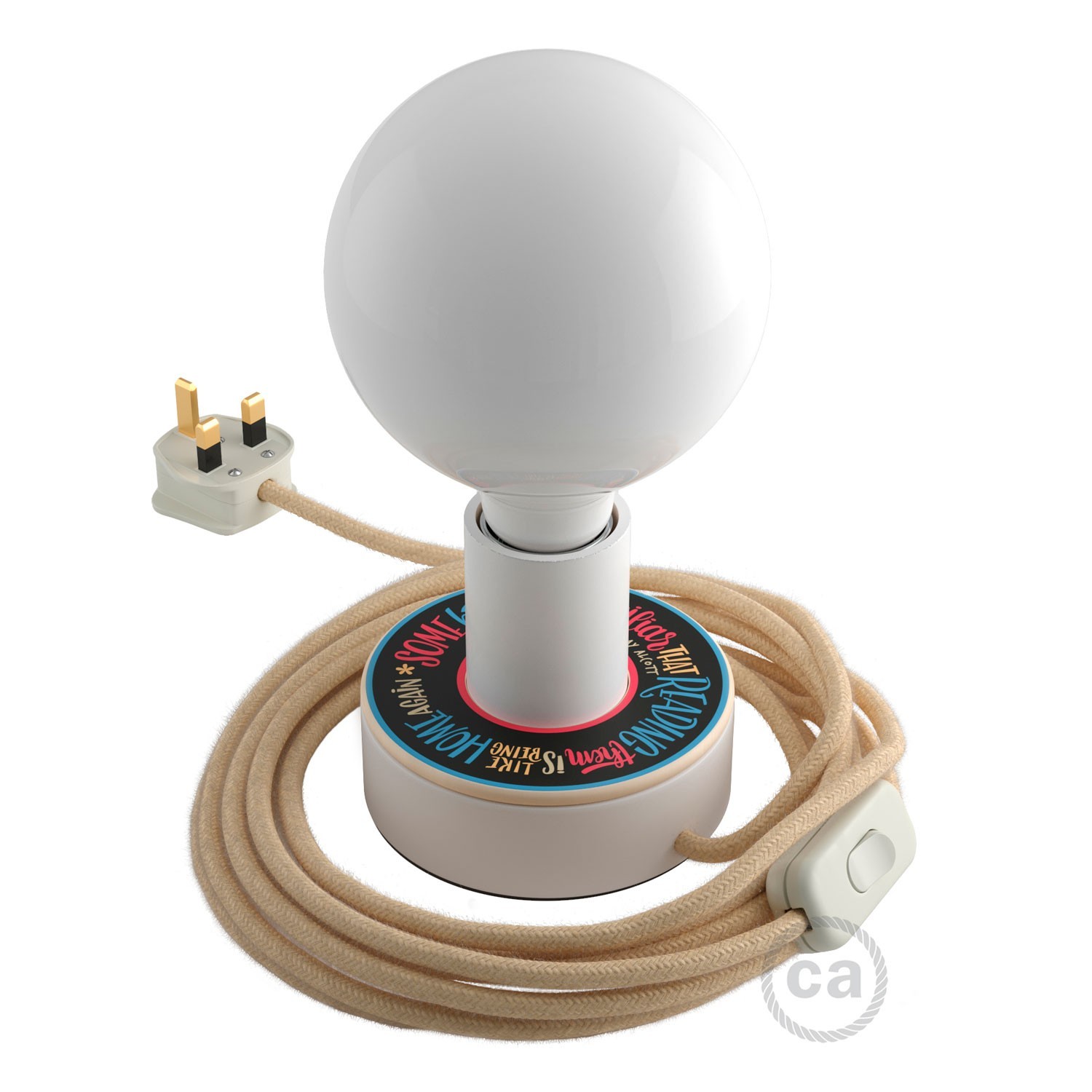 Kit Creative Flex flexibles gewebeummanteltes Kabelrohr, RM76 zartblau mit Metallenden