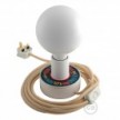 Kit Creative Flex flexibles gewebeummanteltes Kabelrohr, RM76 zartblau mit Metallenden
