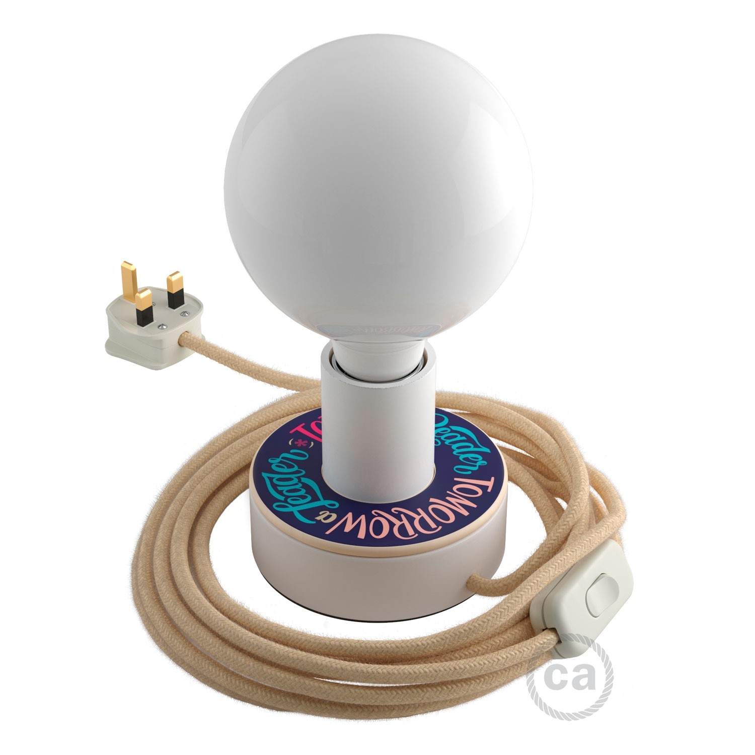 Kit Creative Flex flexibles gewebeummanteltes Kabelrohr, RM76 zartblau mit Metallenden