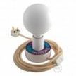 Kit Creative Flex flexibles gewebeummanteltes Kabelrohr, RM76 zartblau mit Metallenden