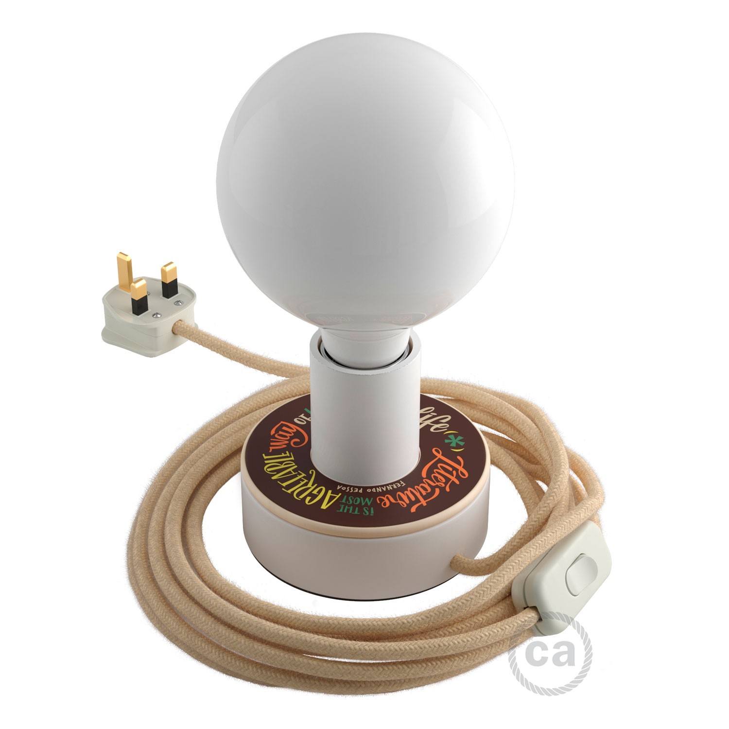 Kit Creative Flex flexibles gewebeummanteltes Kabelrohr, RM76 zartblau mit Metallenden
