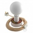 Kit Creative Flex flexibles gewebeummanteltes Kabelrohr, RM76 zartblau mit Metallenden