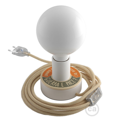 Mini Teller Ellepì 'Solid Colour' für Wand- und Pendelleuchten, sowie für Lichterketten, Durchmesser 24 cm - Made in Italy