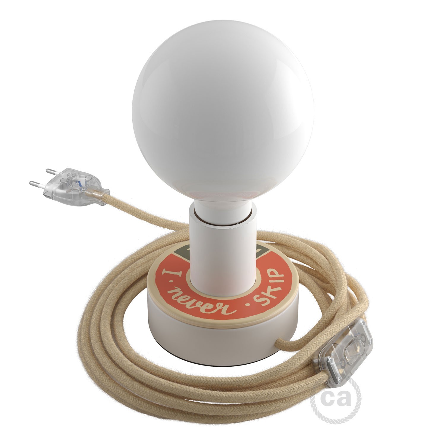 Mini Teller Ellepì 'Solid Colour' für Wand- und Pendelleuchten, sowie für Lichterketten, Durchmesser 24 cm - Made in Italy