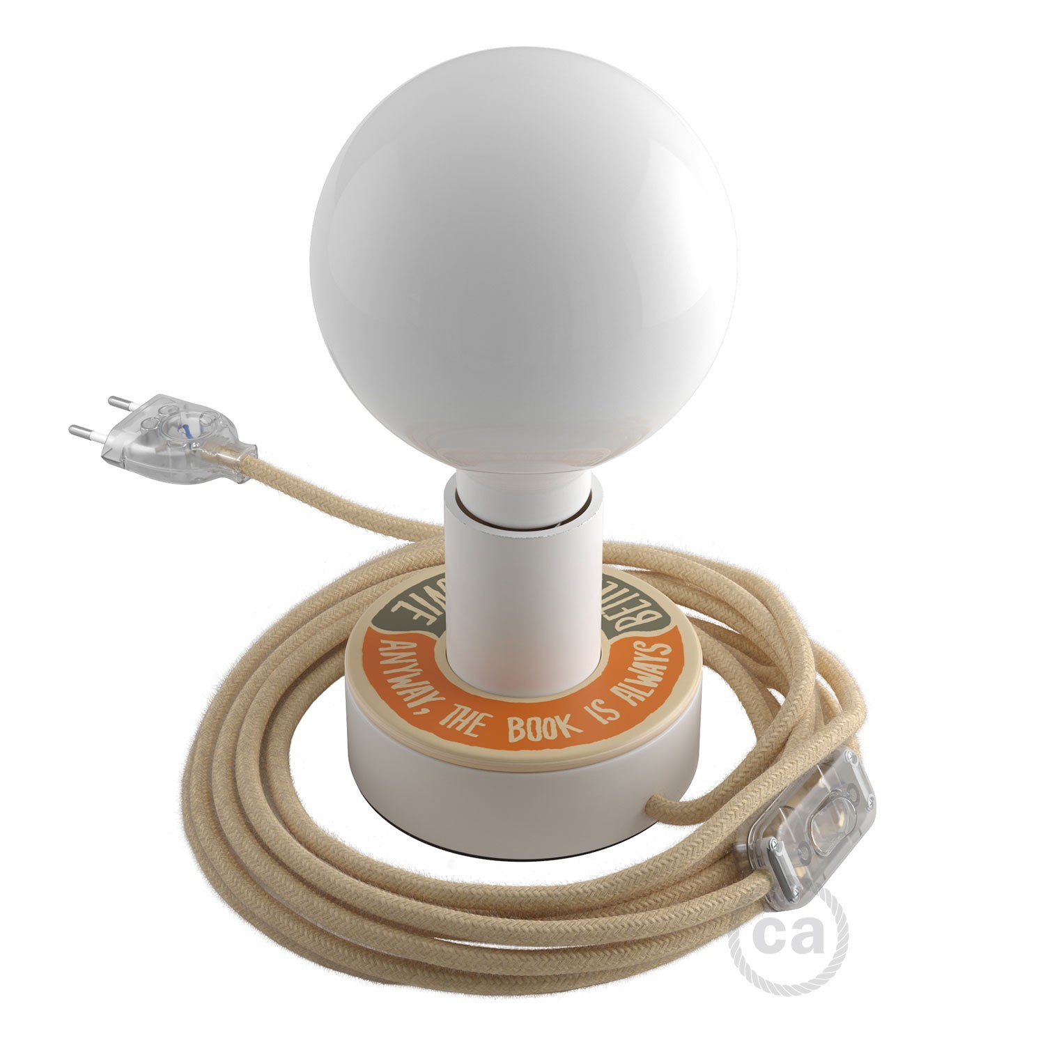 Mini Teller Ellepì 'Solid Colour' für Wand- und Pendelleuchten, sowie für Lichterketten, Durchmesser 24 cm - Made in Italy