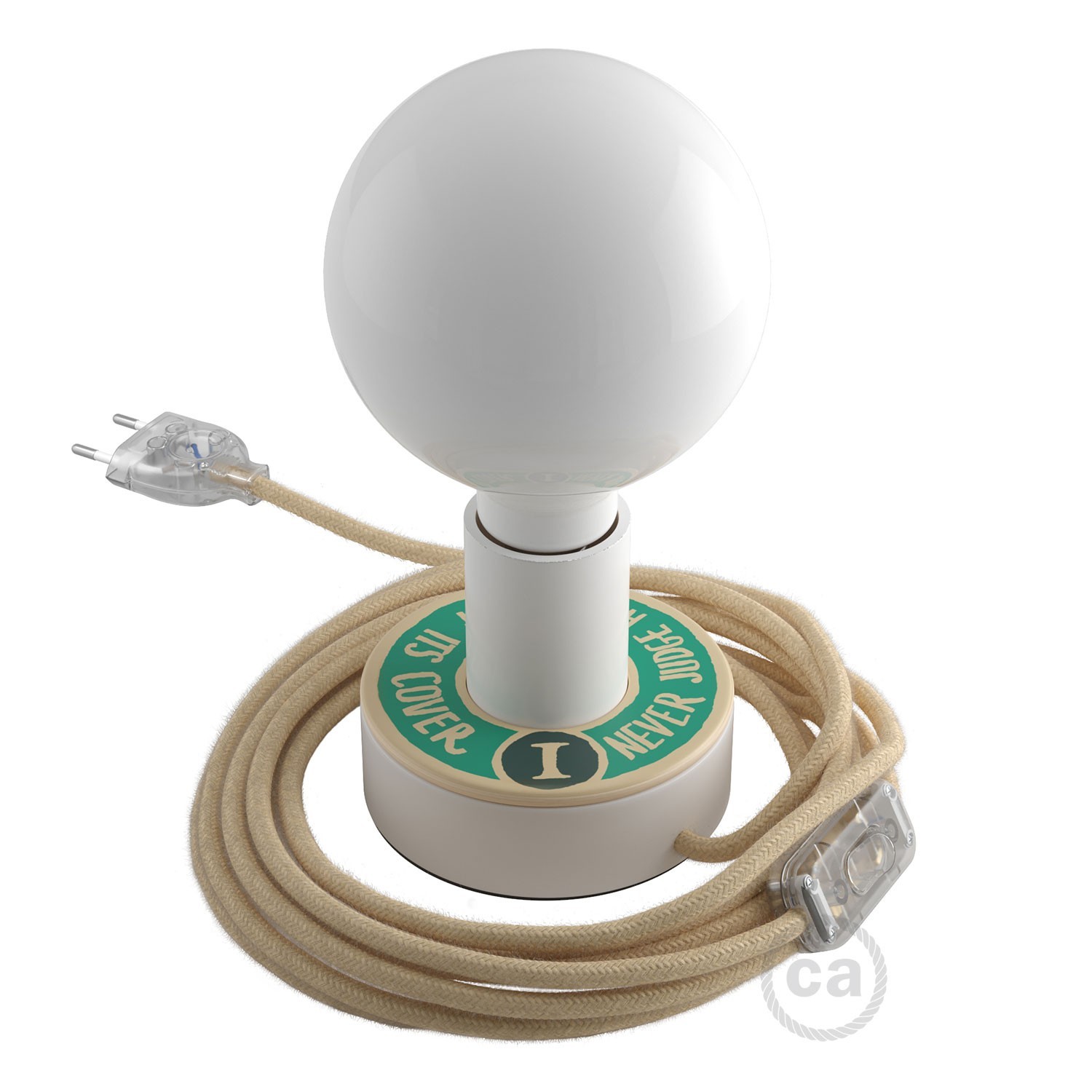 Mini Teller Ellepì 'Solid Colour' für Wand- und Pendelleuchten, sowie für Lichterketten, Durchmesser 24 cm - Made in Italy